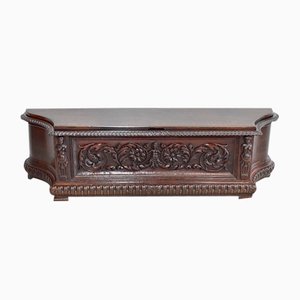 19th Century Renaissance Safe Bench
