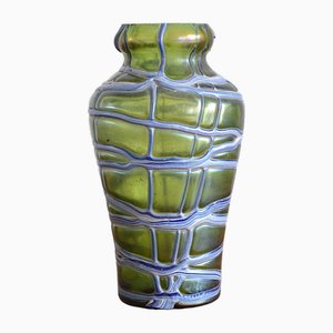 Art Nouveau Glass Vase from Palme König, Vienna, 1900s
