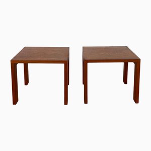 Tables d'Appoint Vintage en Teck, 1960s, Set de 2