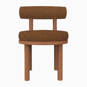 Moca Chair in Dan Chocolate Fabric and Smoked Oak by Studio Rig for Collector