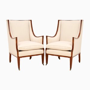 Antique Edwardian Armchairs, 1900, Set of 2