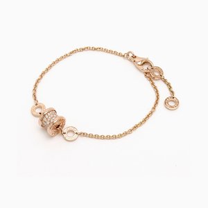 B.Zero1 Bracelet with Diamond in Pink Gold from Bvlgari