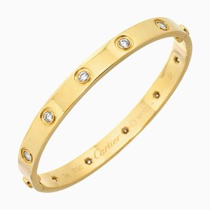 Love Bracelet with Full Diamond in Yellow Gold from Cartier