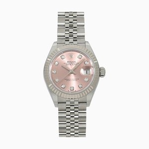 Datejust 28 279174g reloj aleatorio para dama en rosa x 10p con diamantes de Rolex