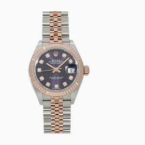 Datejust 28 279171g Random Aubergine X 10p Diamond Ladies Watch from Rolex