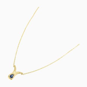 Sapphire Necklace in Yellow Gold from Tiffany & Co.