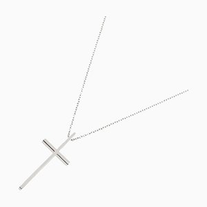 Cross Necklace in White Gold from Tiffany & Co.