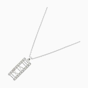 Atlas Bar Diamond Necklace in White Gold from Tiffany & Co.