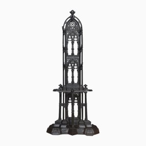 Gothic Revival Cast Iron Hall Stand