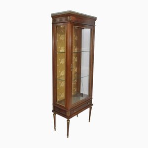 Louis XV Show Cabinet with Bronze Edges and Drawer, France