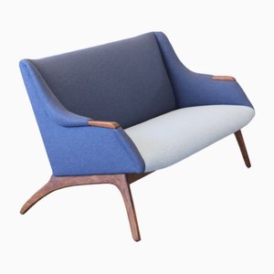 Dänisches Sofa aus Grauem Wollstoff, 1960er