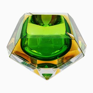 Cenicero o Catch-All vintage de cristal de Murano atribuido a Flavio Poli para Seguso, años 60