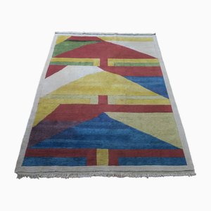 Bauhaus Hand-Knotted Rug, 1970s