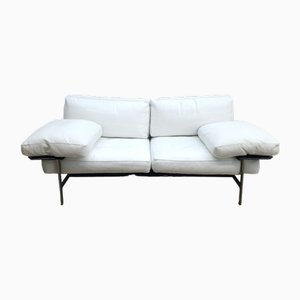 2-Sitzer Ledersofa von Antonio Citterio für B&b Italia / C&b Italia