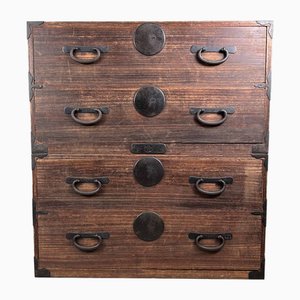 Japanese Traditional Kimono Tansu Chest of Drawers, 1890s