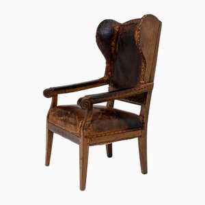 Armchair with Leather Upholstery, 1828