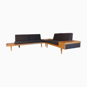 Mid-Century Scandinavian Svanette Living Room Set in Blond Oak by Ingmar Relling for Ekornes, 1960s, Set of 3