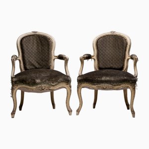 Louis XV Armchairs, Set of 2