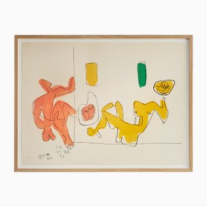 Le Corbusier, Se touchent les pieds, 1950s, Lithograph