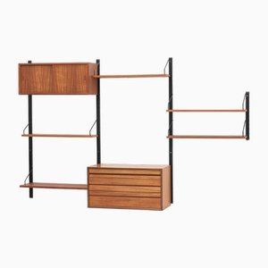3-Bay Wall Unit by Poul Cadovius, Denmark, 1960s