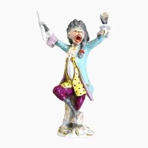 Porcelain Figurine from the Series Monkey Band from Volkstedt Manufactory, Germany, 1940s