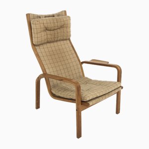 Fauteuil Scandinave en Chêne par Yngve Ekström pour Swedese, 1960s