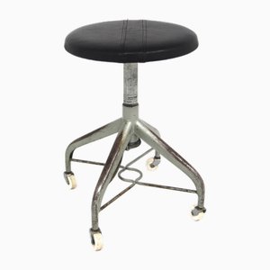 Swedish Industrial Style Stool, 1950s