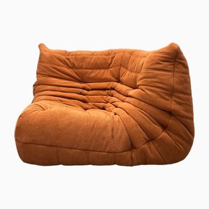 Vintage Togo Corner Sofa in Orange from Ligne Roset