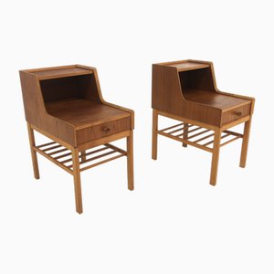 Vintage Swedish Teak Bedside Tables, 1960, Set of 2