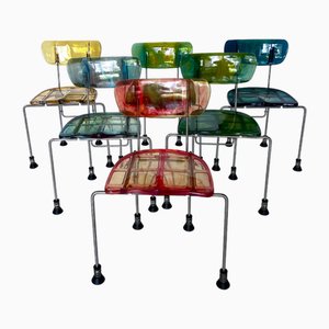 Broadway Chairs by Gaetano Pesce for Bernini, 1993, Set of 6