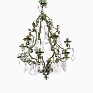 20th Century Chandelier in Painted Iron, Italy