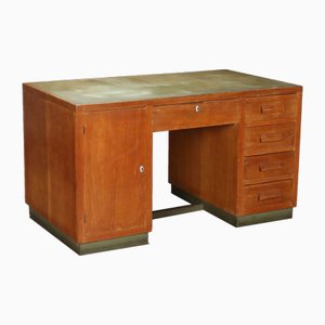 Bureau Vintage en Placage de Chêne, Italie, 1940s