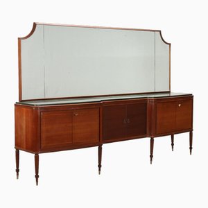 Vintage Sideboard in Exotic Wood & Marble, Italy, 1960s