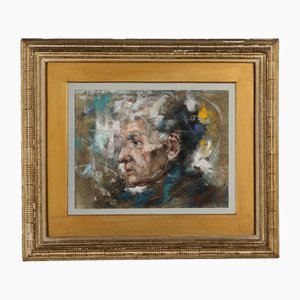 A. Mancini, Lady, Pastels on Paper, 1910, Framed