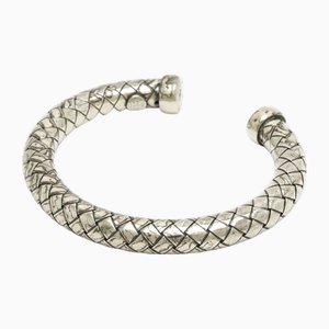 Intrecciato Bracelet Bangle in Silver from Bottega Veneta