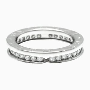 B.Zero1 White Gold and Diamond Band Ring from Bvlgari