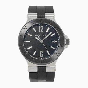 Diagono Ceramic Men's Watch in Black from Bvlgari