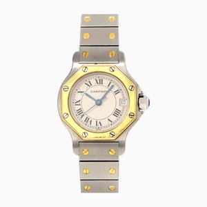 Reloj Santos Octagon SM combinado para mujer de Cartier