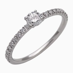 Ring with Diamond in Platinum from Cartier