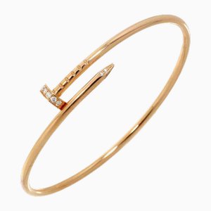 Brazalete de diamantes en oro rosa de Cartier