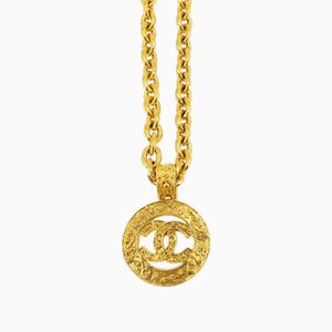 Collar largo Coco Mark en oro de Chanel