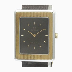 Vintage De Ville Gold Plated and Steel Hand-Winding Watch from Omega