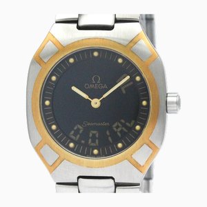 Seamaster Polaris Analog Digital 18k Gold Steel Watch from Omega