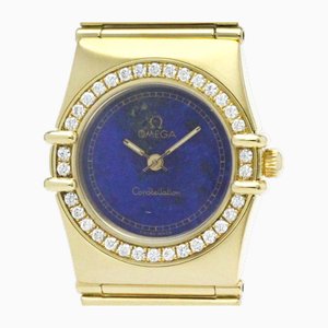 Montre Constellation pour Femme en Or 18k et Diamants Lapis Lazuli de Omega