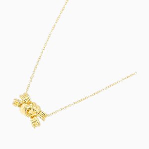 Necklace 41cm K18 Yg Yellow Gold 750 Ribbon from Tiffany &Co.