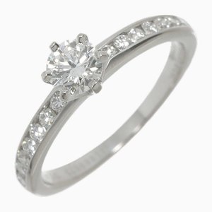 Anello solitario con diamante da 0,41 ct G/Vvs1/3ex di Tiffany & Co.