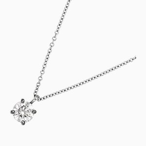 Solitaire Diamond 0.48ct F/Si1/Ex Necklace Pt Platinum from Tiffany &Co.