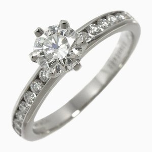 Solitaire Diamant 0.60ct G/Vs1/3ex Ring Pt Platin von Tiffany &Co.