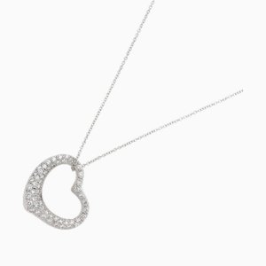 Collana con cuore e diamanti in platino di Tiffany & Co.