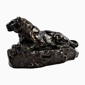 Bronze Tunis Panther N°1 by Antoine-Louis Barye, 1875